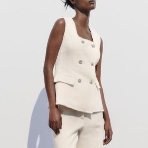 Zara embellished vest